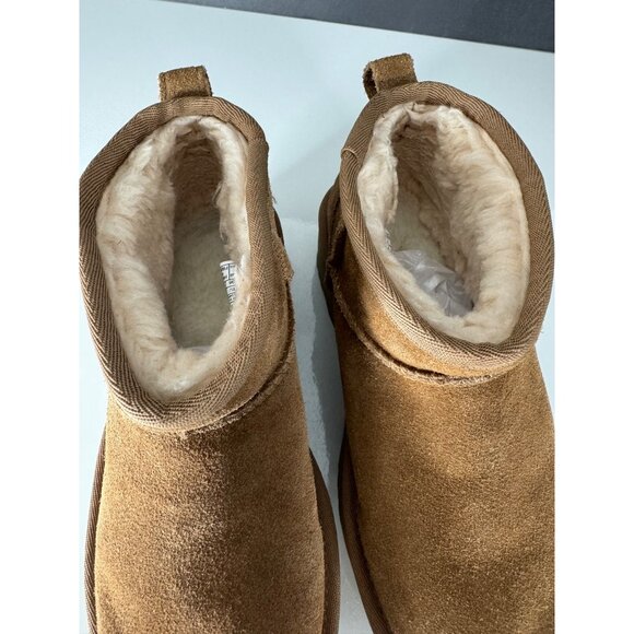 UGG Classic Ultra Mini Platform Ankle Boots Chestnut Women's US 5 EU 36 UK 3 - Picture 4 of 7